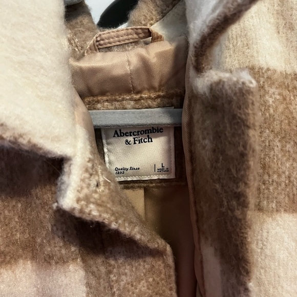 Abercrombie & Fitch Brown and Cream Teddy Jacket - Picture 3 of 3